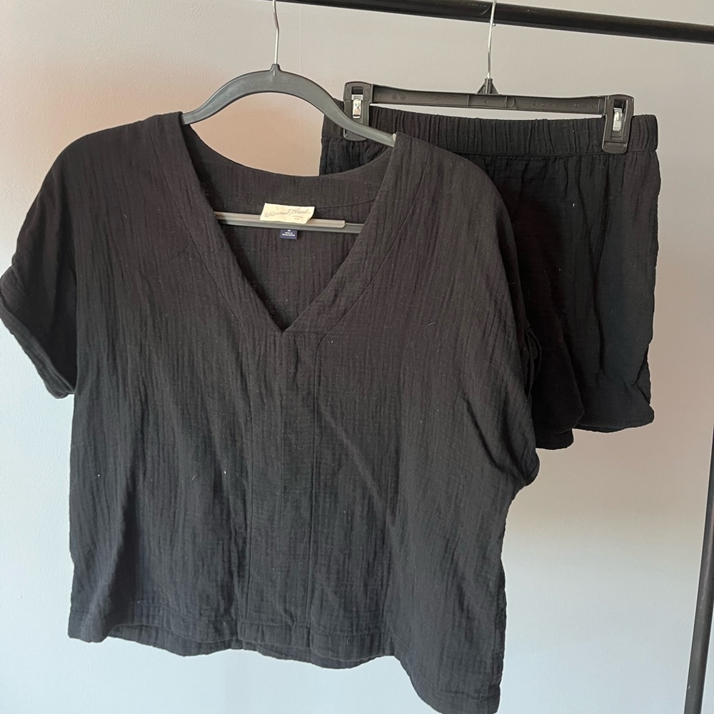 Black cotton set